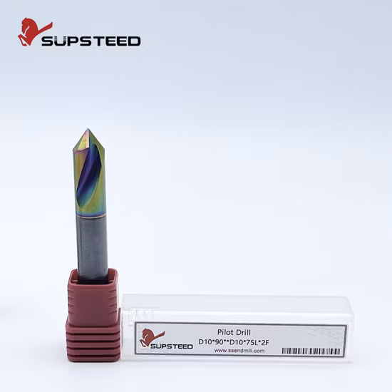 강철용 고정 생크가 있는 이우 고정밀 텅스텐 솔리드 카바이드 파일럿 드릴
