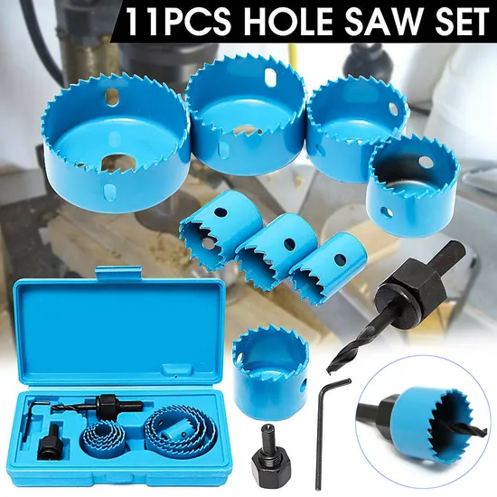 HSS M42 바이메탈 홀쏘(7/16" 육각 섕크 포함)